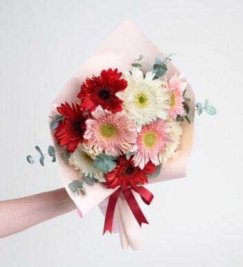 Renkli Gerbera Buketi
